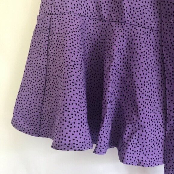 Love for Humanity Women's Purple Polka Dot Skort Size M Lightweight Casual NWT - Picture 4 of 11